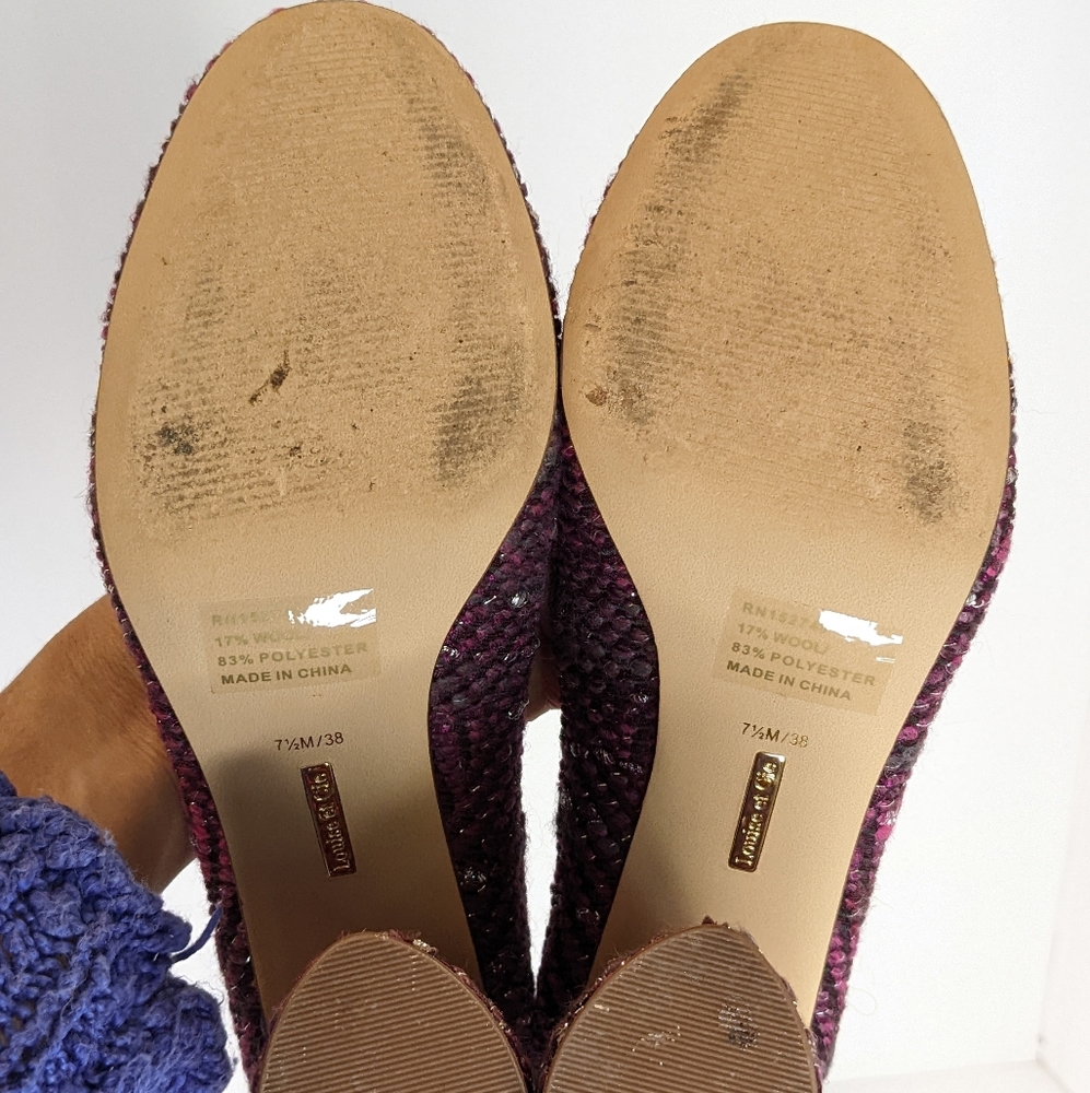Louise et Cie tweed wool blend heels - Picture 13 of 16